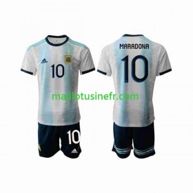 Maillot de Foot Argentine Maradona 10 Domicile 2019-20 - Enfant